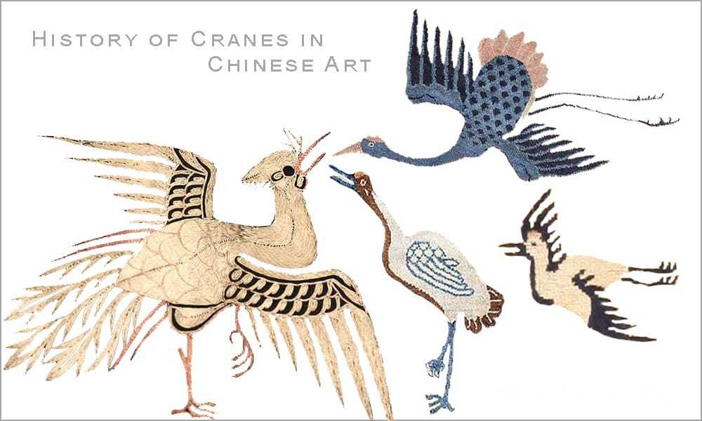 B02 ~ Oriental Crane Scene on Ceramic Decal 11" x 8 1/2" Mural Heron Tray size 