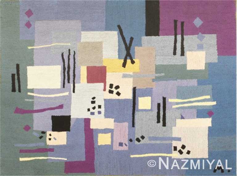 Artistic Vintage French Art Deco Carpet 48592 Nazmiyal