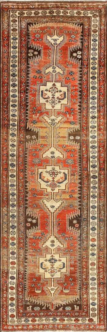 Antique Persian Tribal Kurdish Runner Rug 50263 Nazmiyal