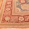 Corner Light blue Antique Indian Agra carpet 48646 by Nazmiyal