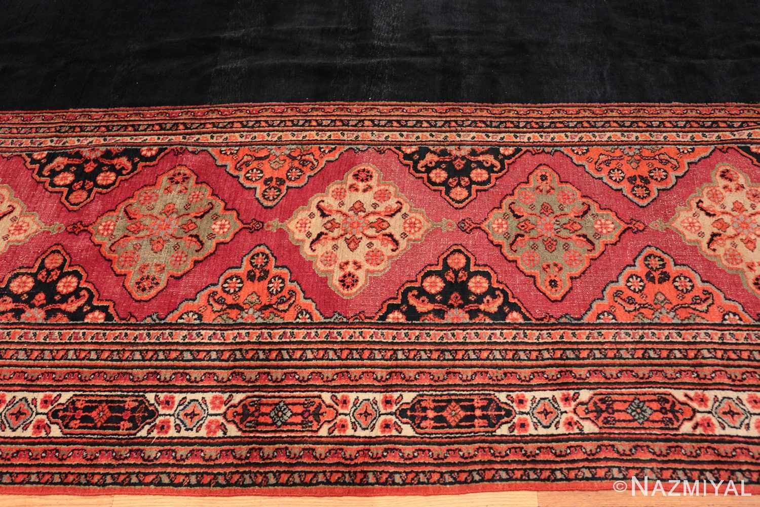 Border Large Antique Persian Khorassan carpet 47363 by Nazmiyal
