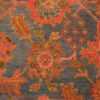 Detail Scatter size light Blue Antique Oushak rug 47627 by Nazmiyal