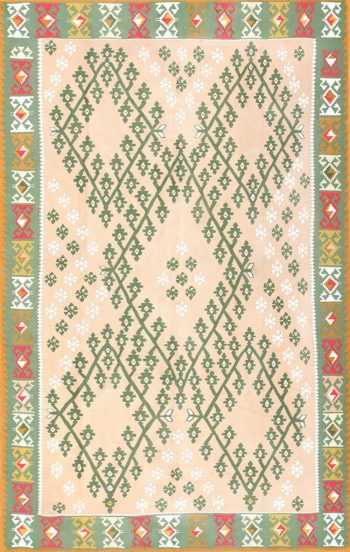 Festive Geometric Turkish Kilim Carpet 50433 Nazmiyal
