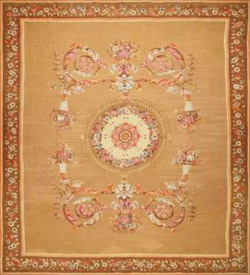 Large Antique French Aubusson Carpet 50430 Nazmiyal