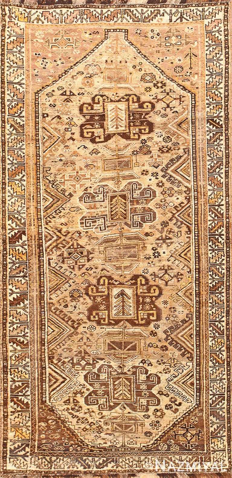 Antique Geometric Persian Ghashgaie Rug 50393 Detail/Large View