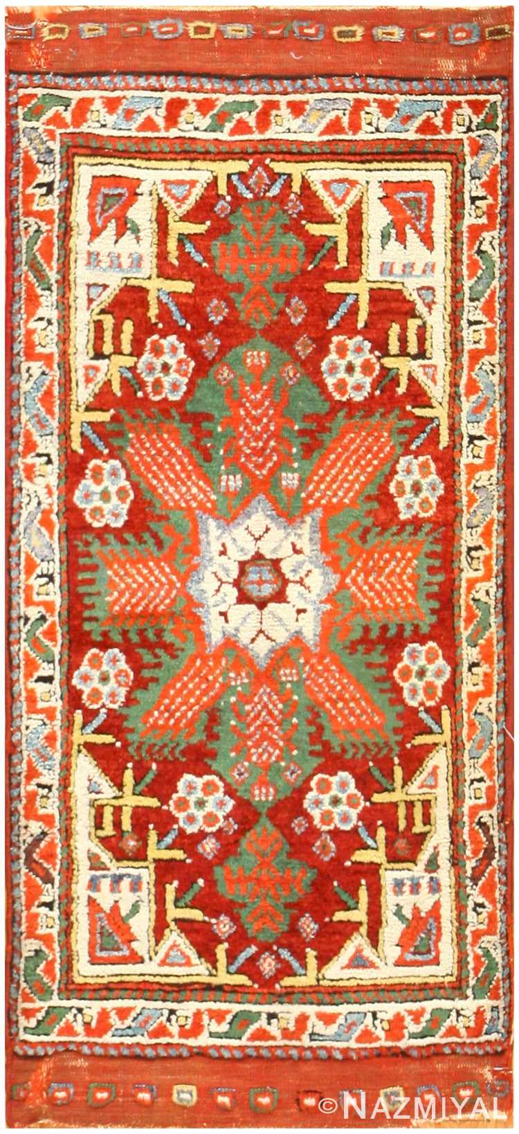 Antique Turkish Yastic Rug 48614 Detail/Large View