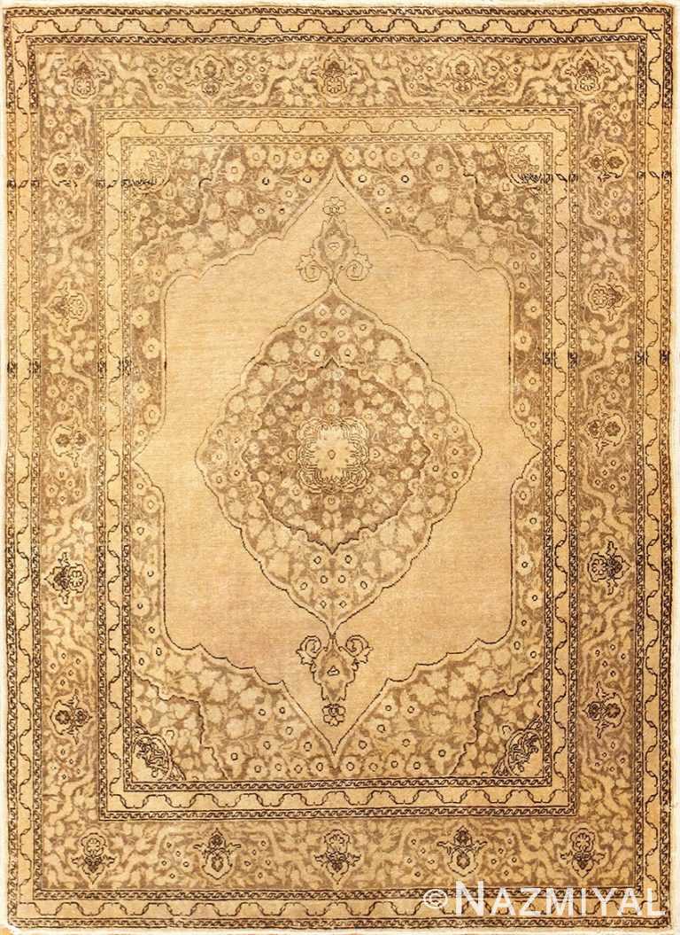 Fine Scatter Size Antique Persian Tabriz Rug 50401 Nazmiyal
