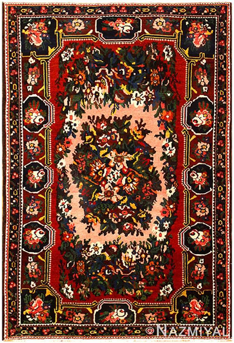 Red Semi Antique Persian Bakhtiari Rug 50439 Nazmiyal