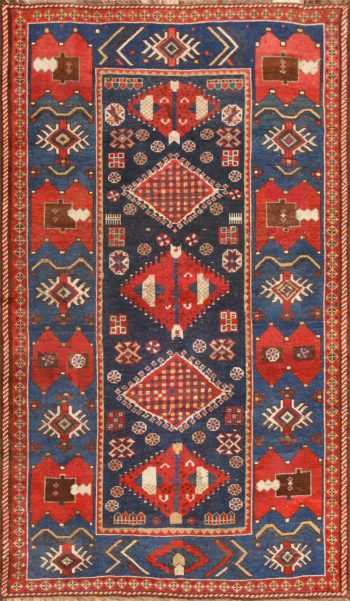 Small Antique Caucasian Kazak Rug 48719 Nazmiyal