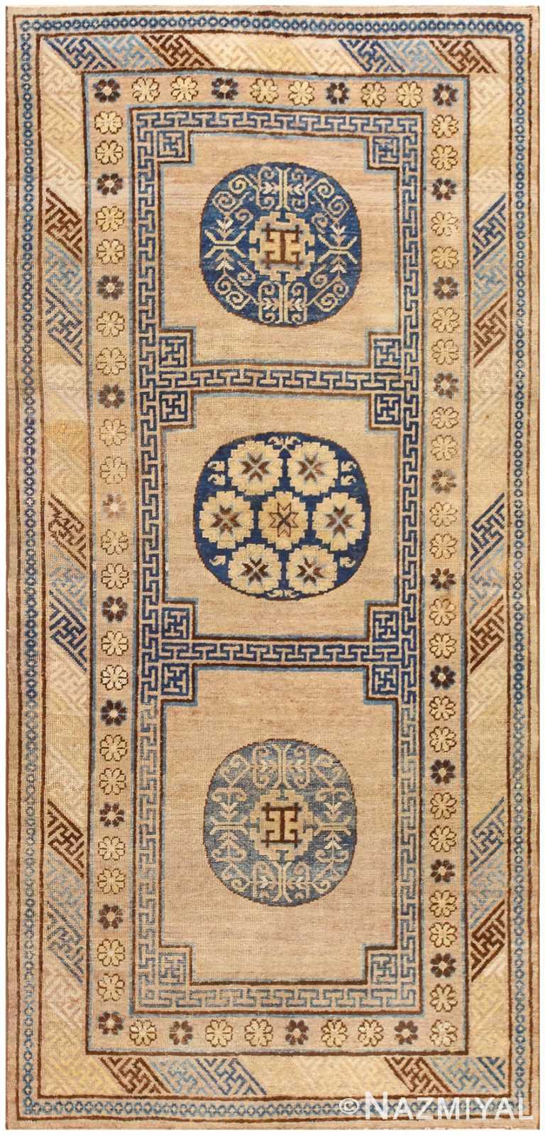 Antique East Turkestan Khotan Rug 48724 Nazmiyal