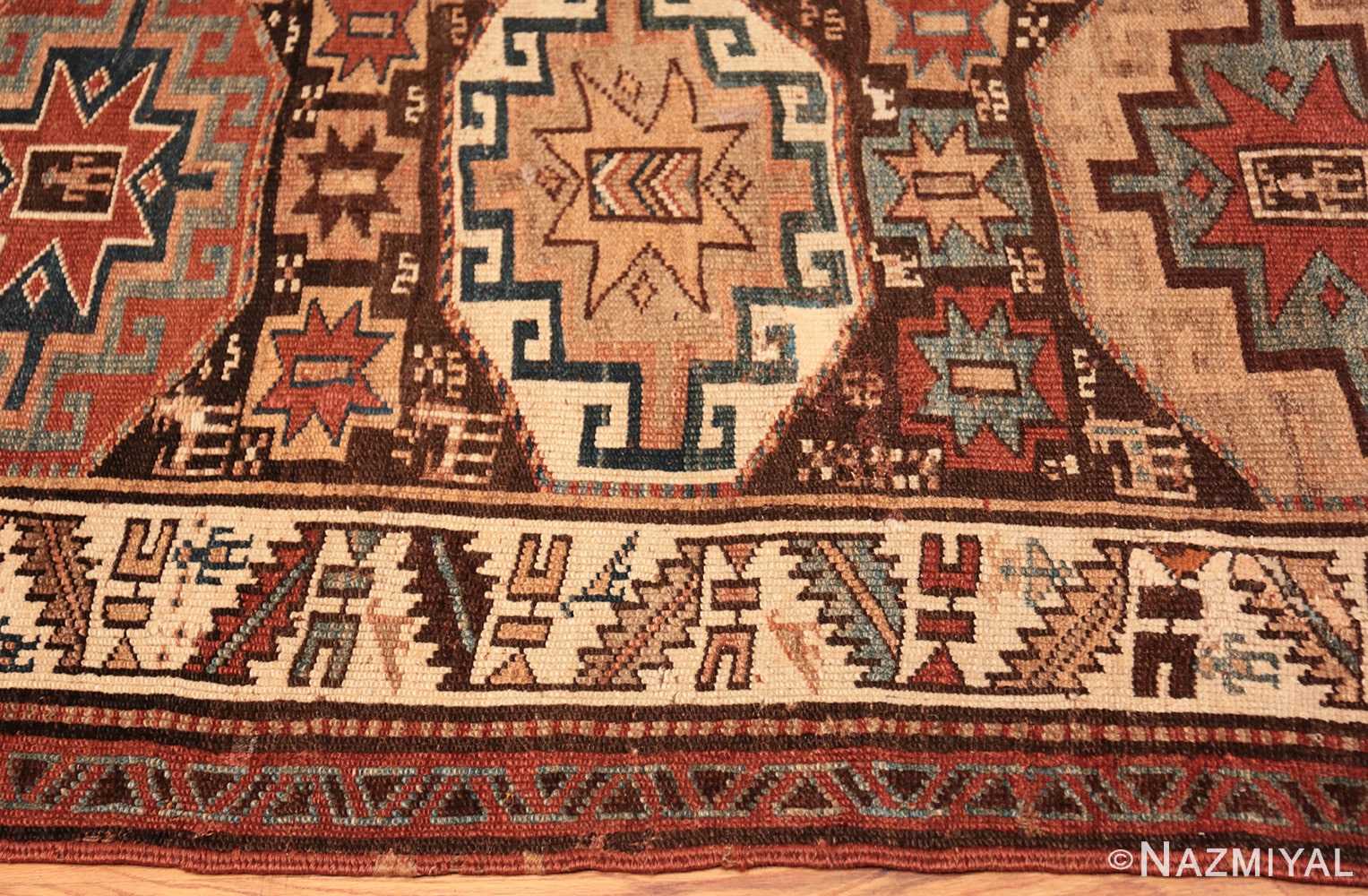 Border Tribal Antique Persian Kurdish runner rug 50463 by Nazmiyal