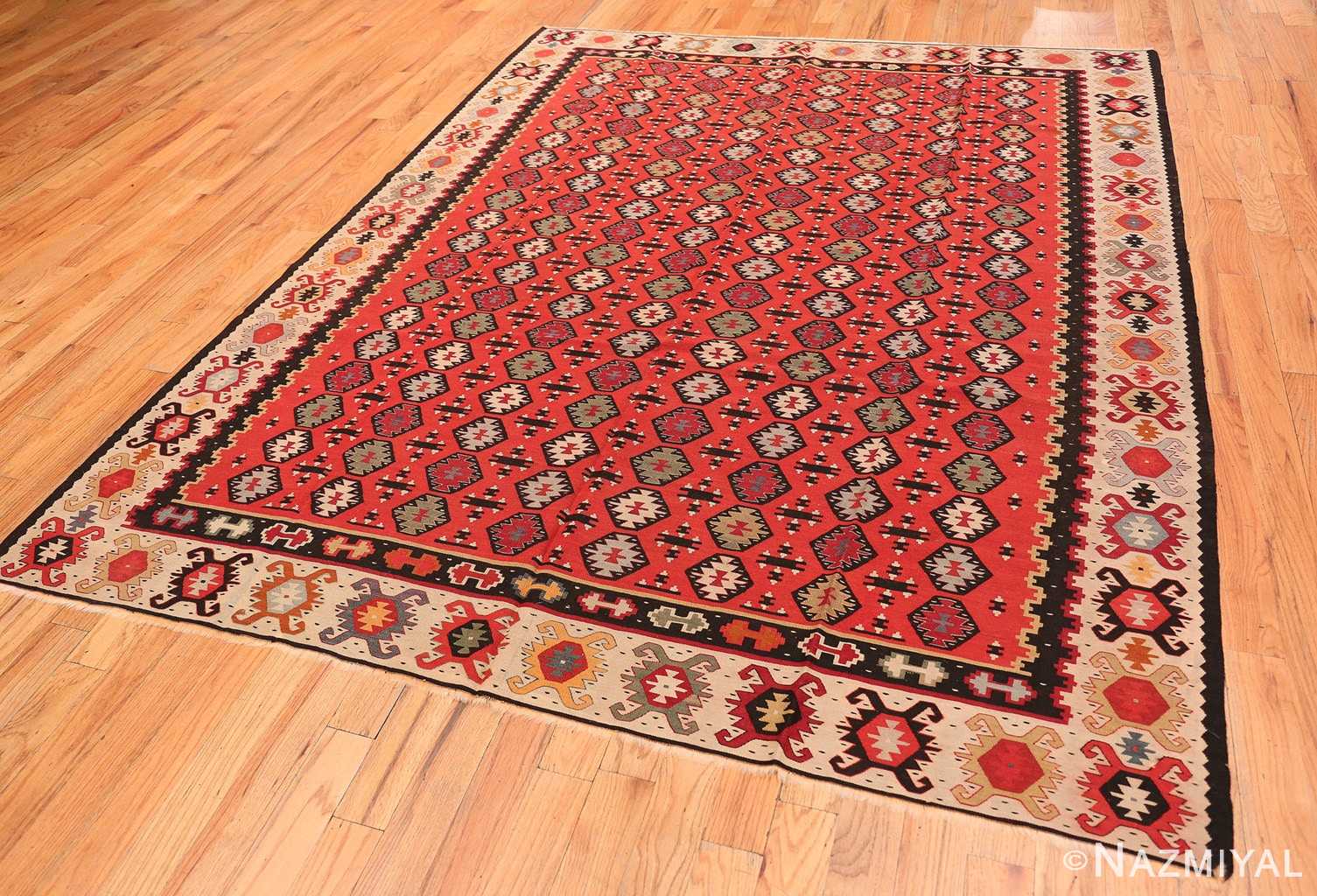 Full Vintage Turkish Kilim rug 50515 by Nazmiyal