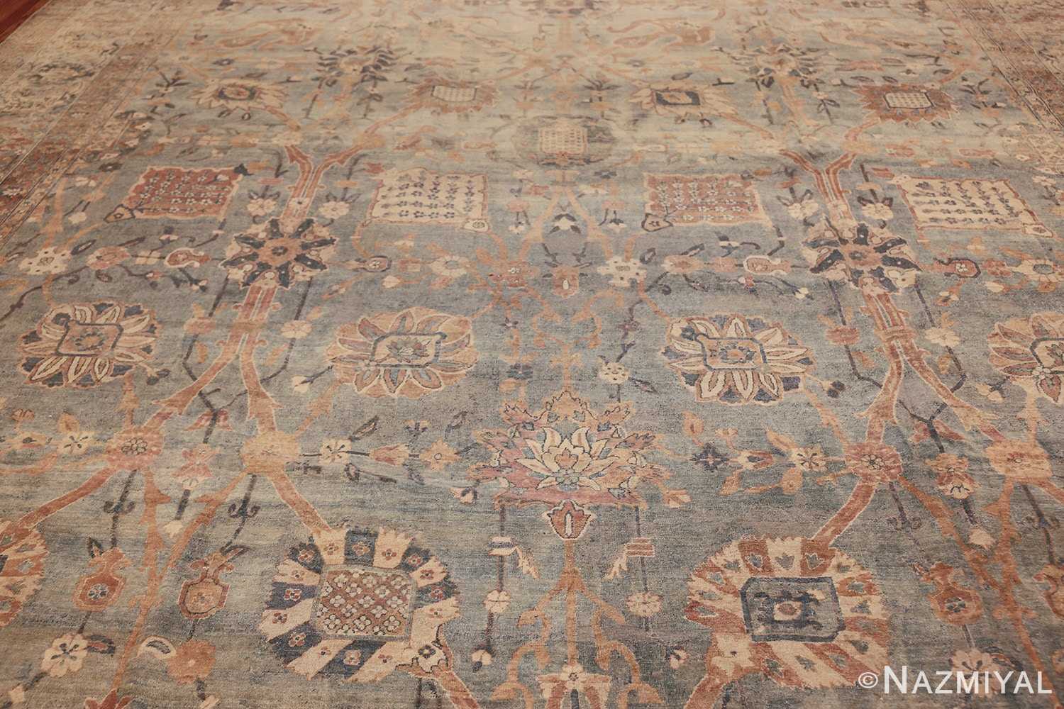 intricate vase design antique persian kerman rug 47410 field Nazmiyal
