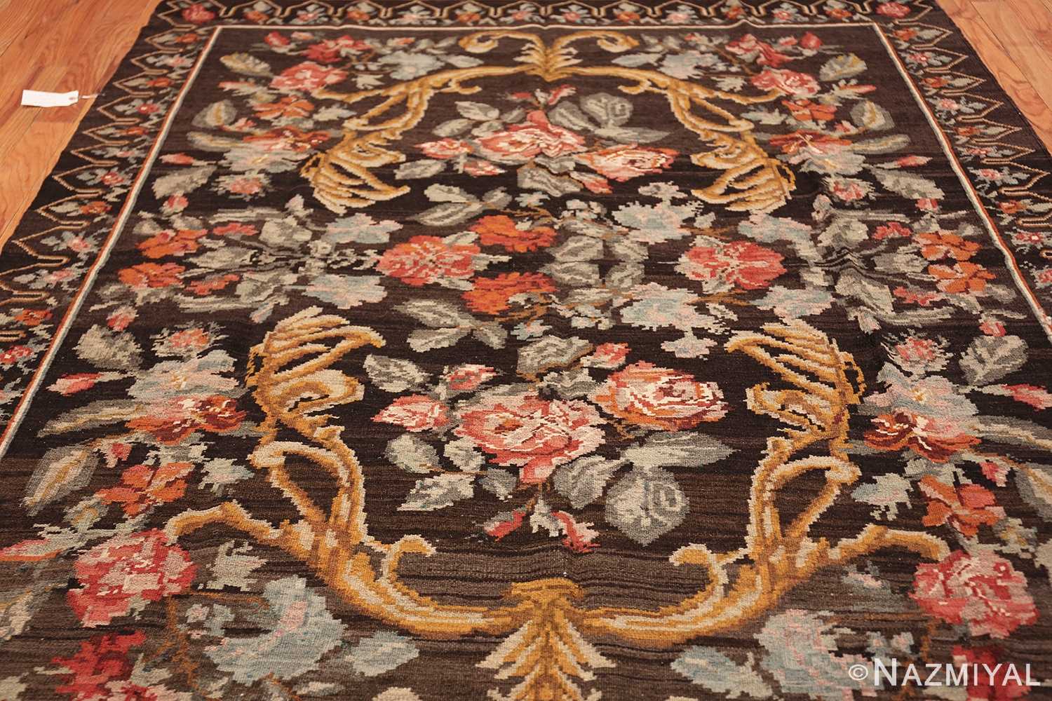vintage turkish kilim rug 50517 field Nazmiyal