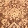 Close-up Brown background Large Antique Persian Tabriz rug 50450 by Nazmiyal Antique Rugs