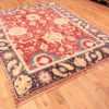 Full Red background Vintage Indian Agra rug 48756 by Nazmiyal