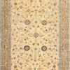Large Cream Background Antique Persian Khorassan Area Carpet #48386 by Nazmiyal Antique Rugs