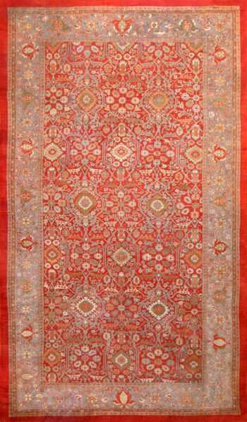 Oversized Antique Persian Sultanabad Red Rug 48730 Nazmiyal