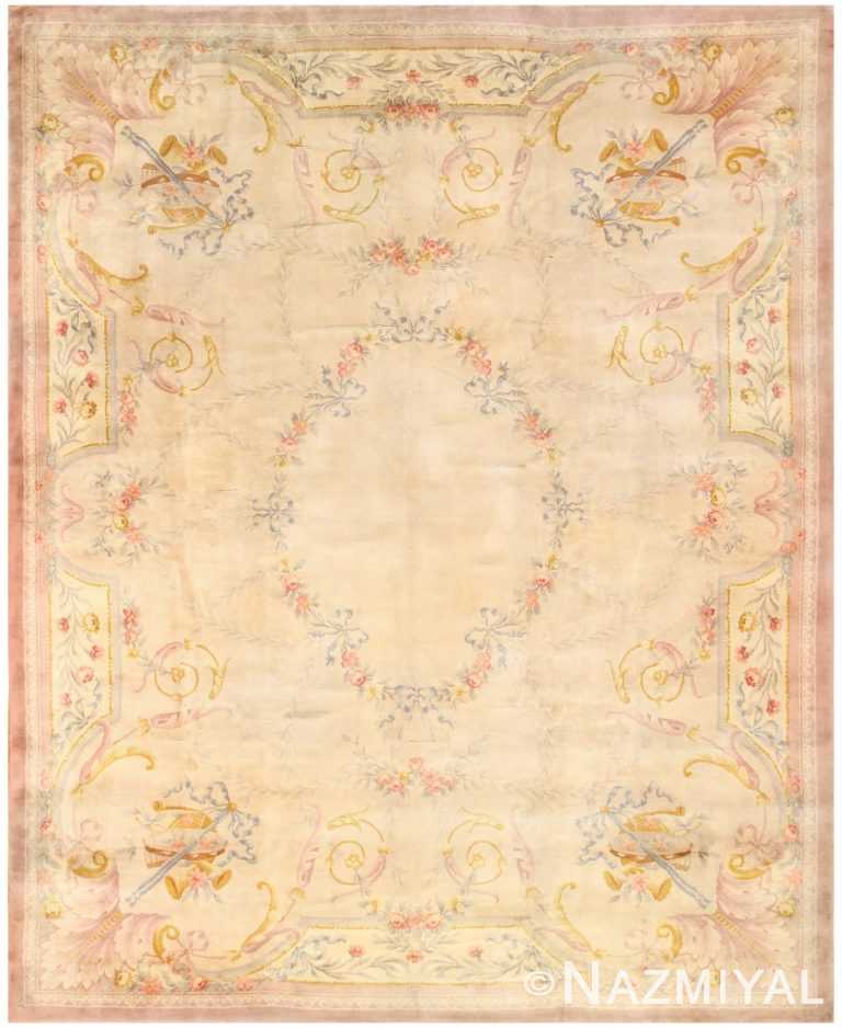 Antique French Savonnerie Rug 50563 Detail/Large View