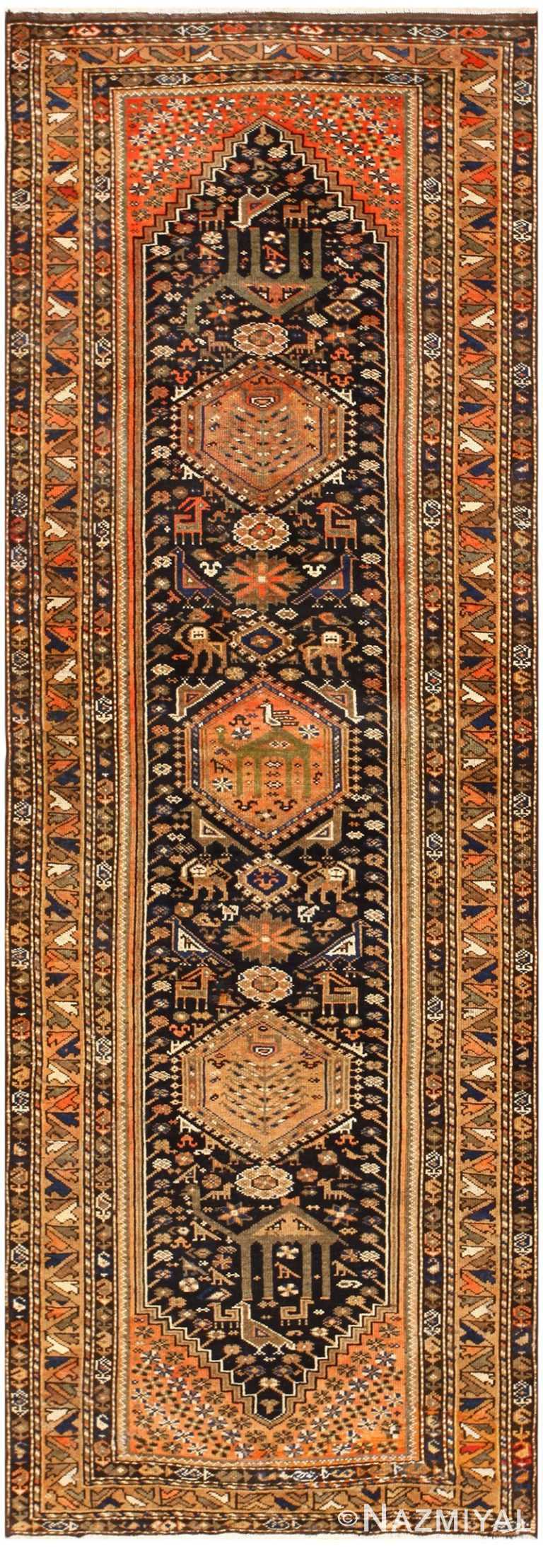 Vintage Persian Qashqai Rug 50466 Detail/Large View