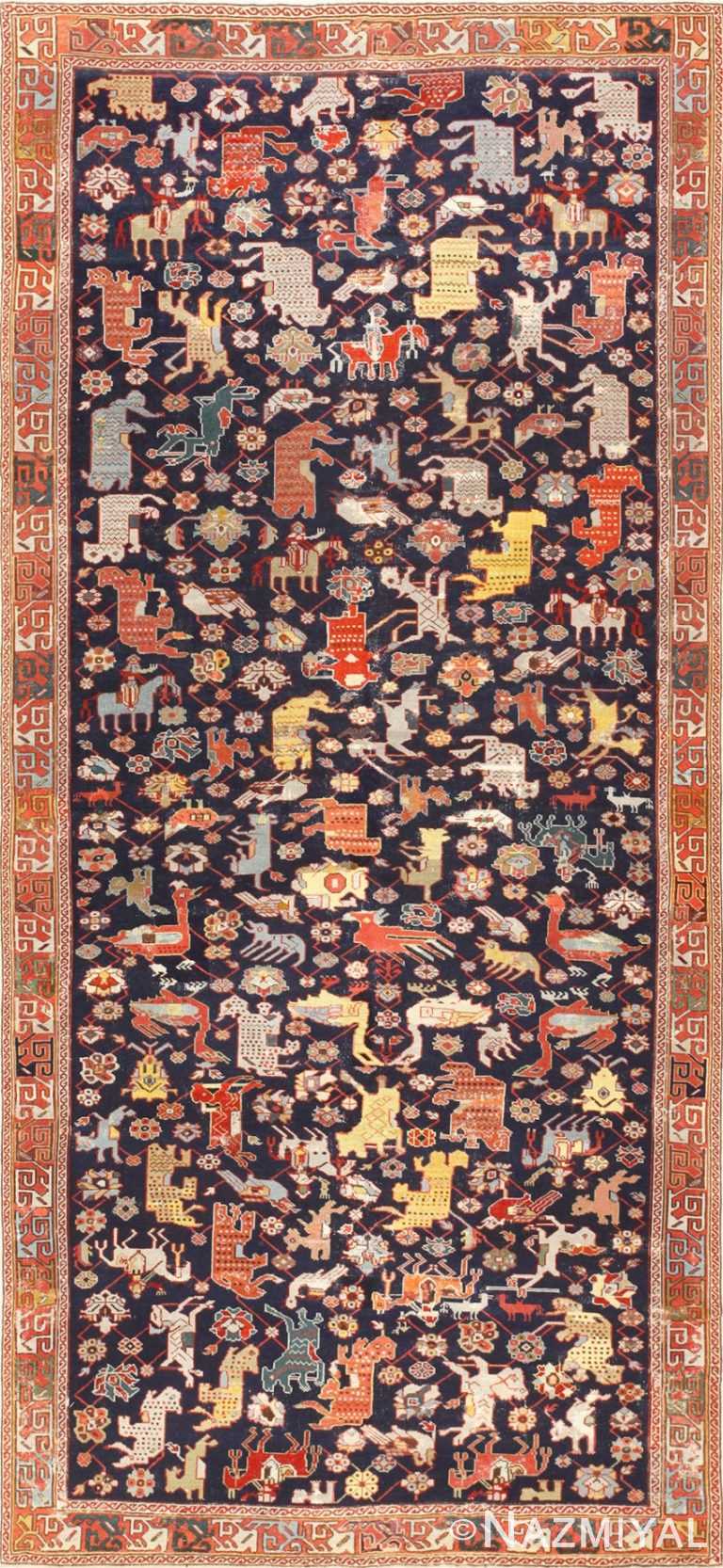 18th Century Caucasian Rug with Animal Design 48413 Nazmiyal