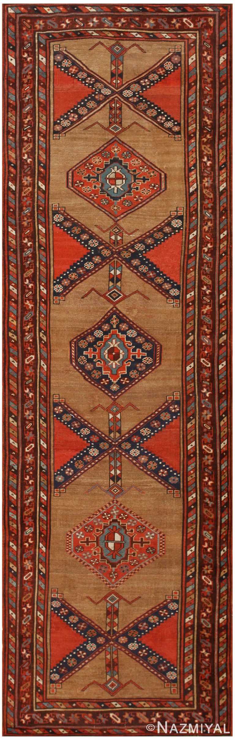 Antique Persian Serab Runner Rug 47545 Nazmiyal