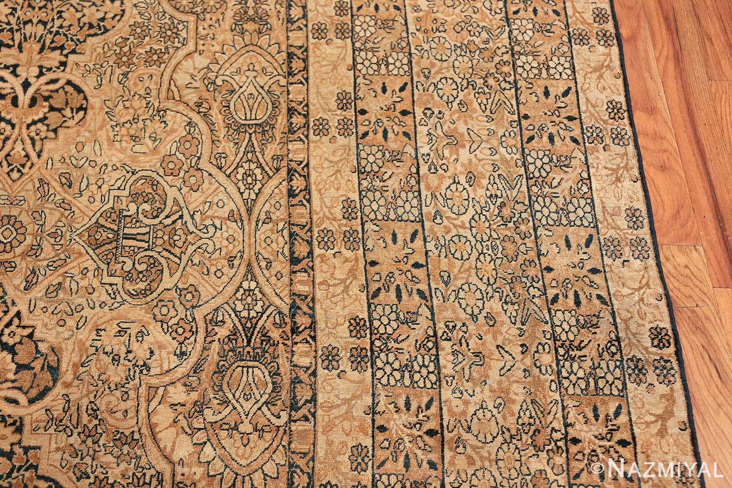 decorative large antique persian kerman rug 50584 border Nazmiyal