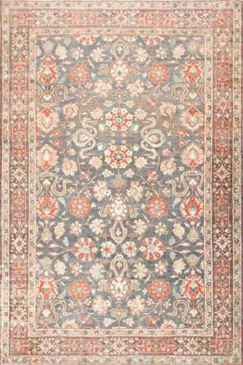 Beautiful Grey Antique Persian Tabriz Rug 48598 Nazmiyal