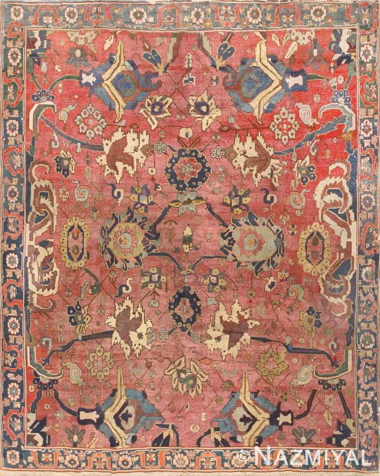 Antique 17th Century Persian Kerman Carpet 48785 Detail/Large View