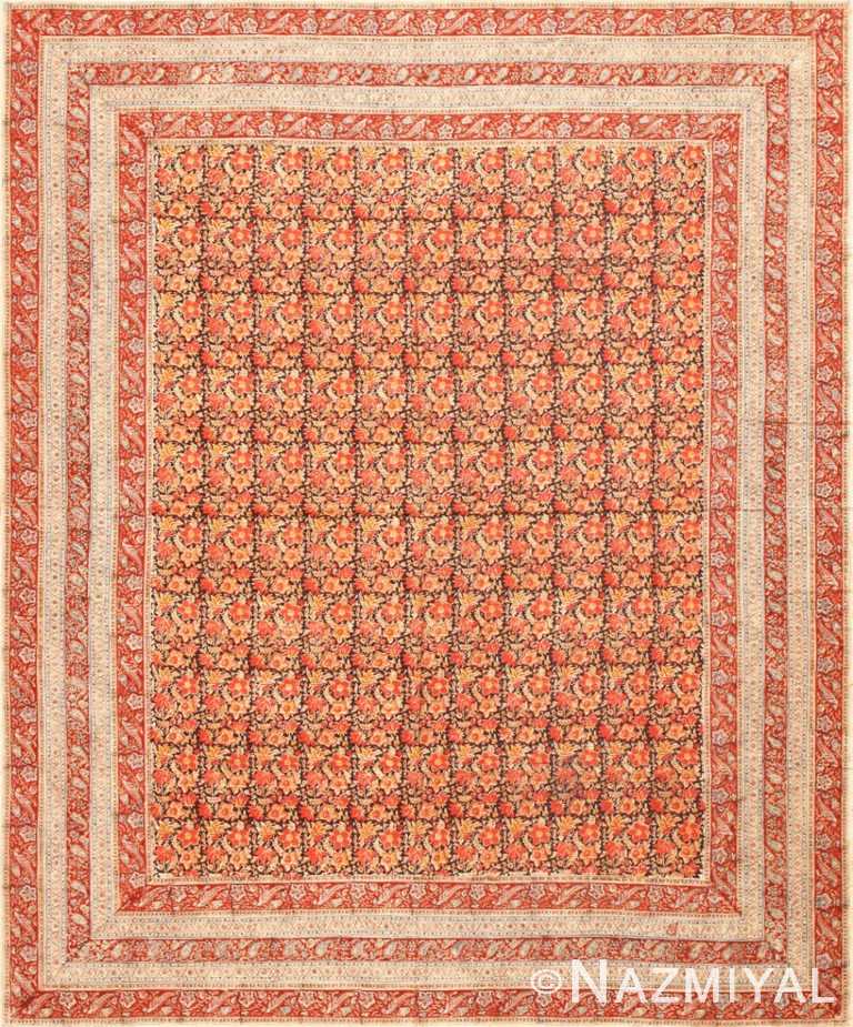Antique Persian Floral Textile 48803 Nazmiyal