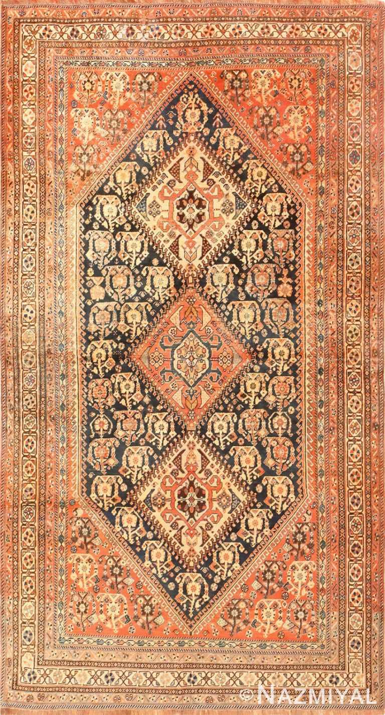 Antique Persian Tribal Qashqai Rug 50648 Nazmiyal
