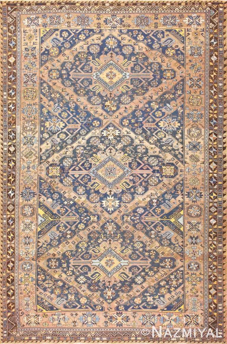 Antique Tribal Caucasian Soumak Carpet 50087 Nazmiyal