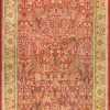 Beautiful Red Background Antique Indian Amritsar Rug 50650 Nazmiyal