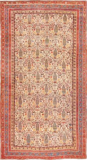 Large Oversized Antique Persian Tribal Qashqai Rug 50651 Nazmiyal