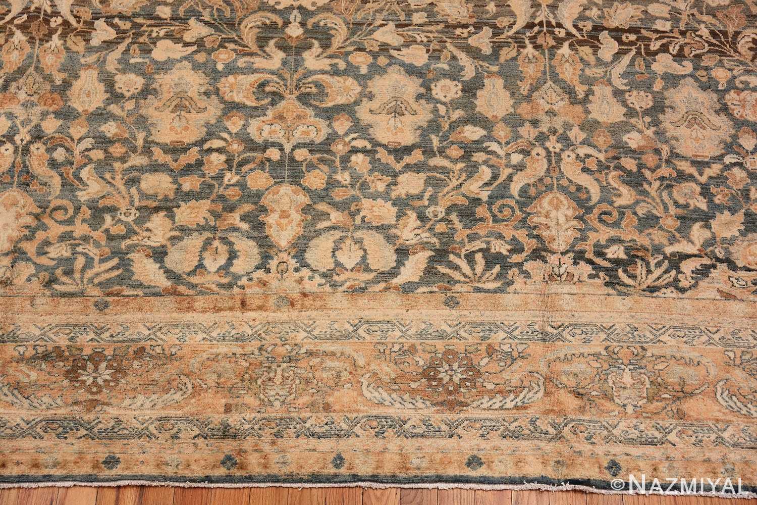 Border Large decorative Antique Persian Malayan rug 50339 by Nazmiyal