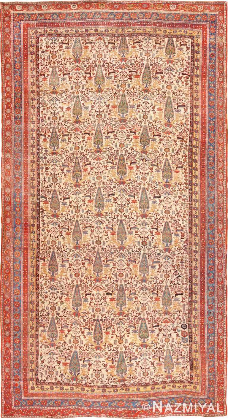 Large Oversized Antique Persian Tribal Qashqai Rug 50651 Nazmiyal