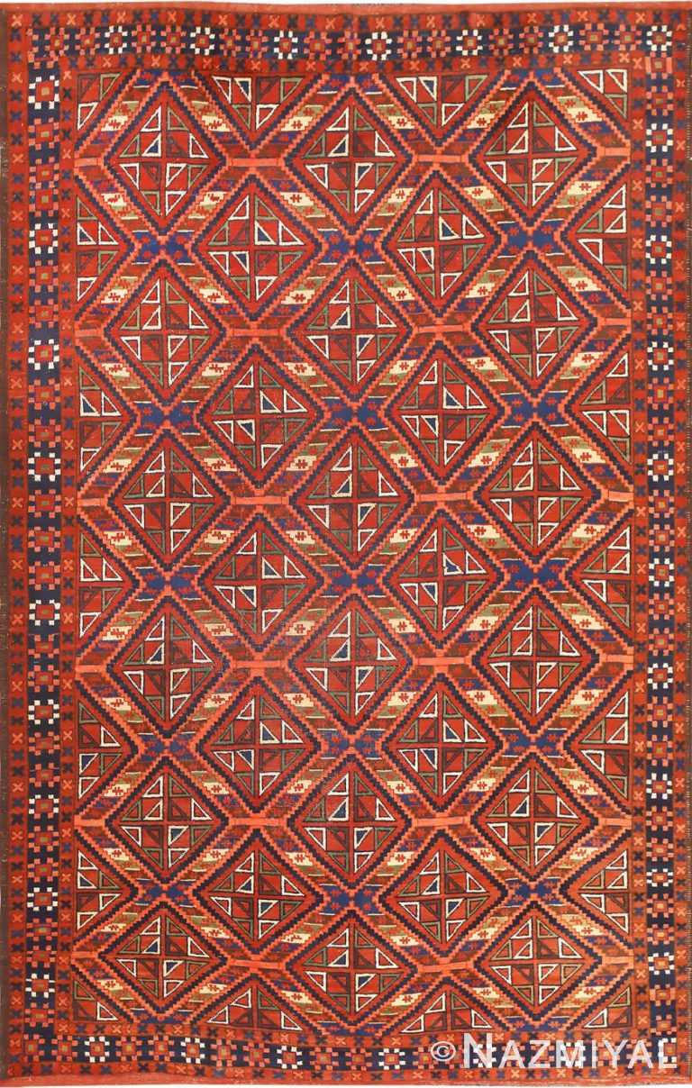 Rich and Colorful Tribal Antique Afghan Rug 48781 Nazmiyal