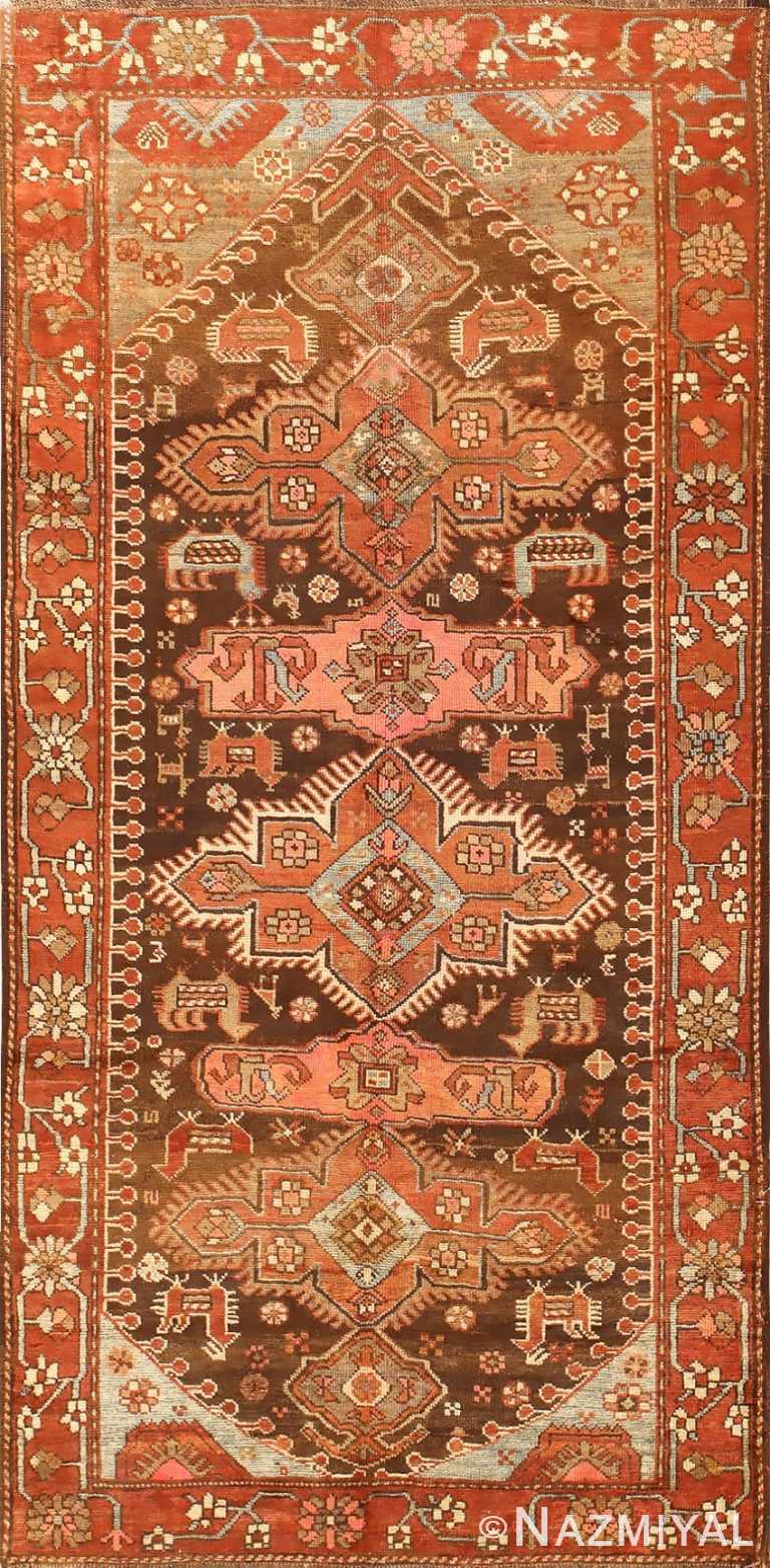 Small Antique Tribal Caucasian Kazak Rug 50582 Nazmiyal