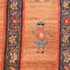 tribal antique persian serab runner rug 48807 blue Nazmiyal