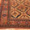 Corner Tribal Gold background Antique Persian Bakshaish rug 48936 by Nazmiyal
