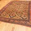 Full Tribal Gold background Antique Persian Bakshaish rug 48936 by Nazmiyal