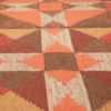 vintage flat woven scandinavian swedish kilim rug 48897 lines Nazmiyal