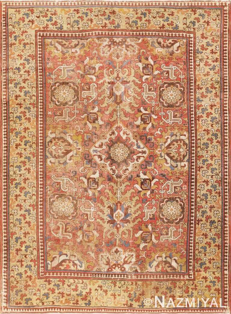 17th Century Antique Caucasian Kuba Blossom Carpet 48855 Nazmiyal