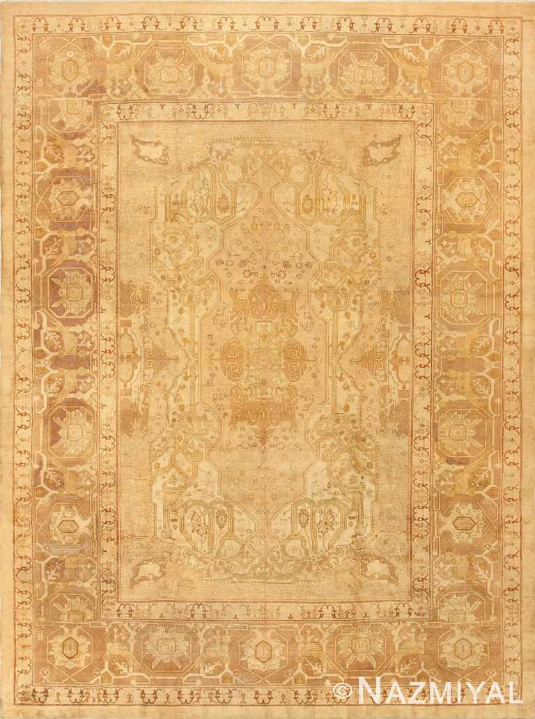 Antique Decorative Persian Heriz Serapi Design Indian Amritsar Rug 48927 Nazmiyal