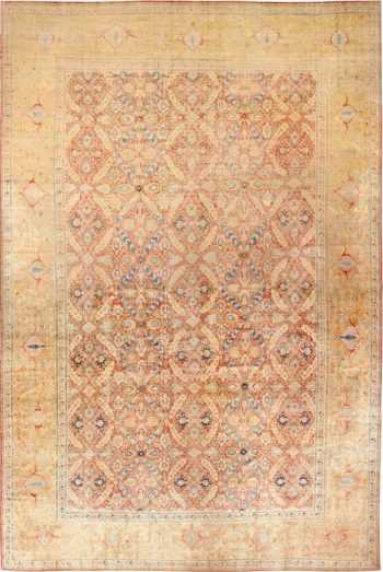Oversized Antique Persian Silk Tabriz Haji Jalili Rug 48981 - Nazmiyal