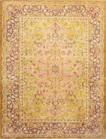 Polonaise Design Late 19th Century Antique Indian Agra Rug 48840 Nazmiyal