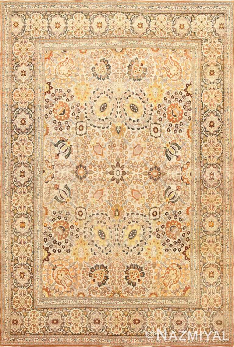 Fine Room Size Antique Persian Tabriz Rug 50696 Nazmiyal