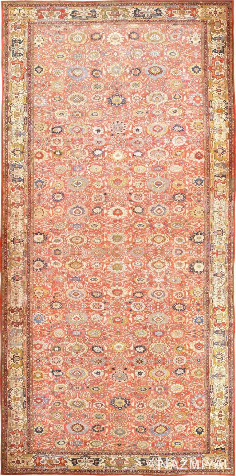 Oversized Antique Persian Sultanabad Rug 47700 from Nazmiyal Antique Rugs