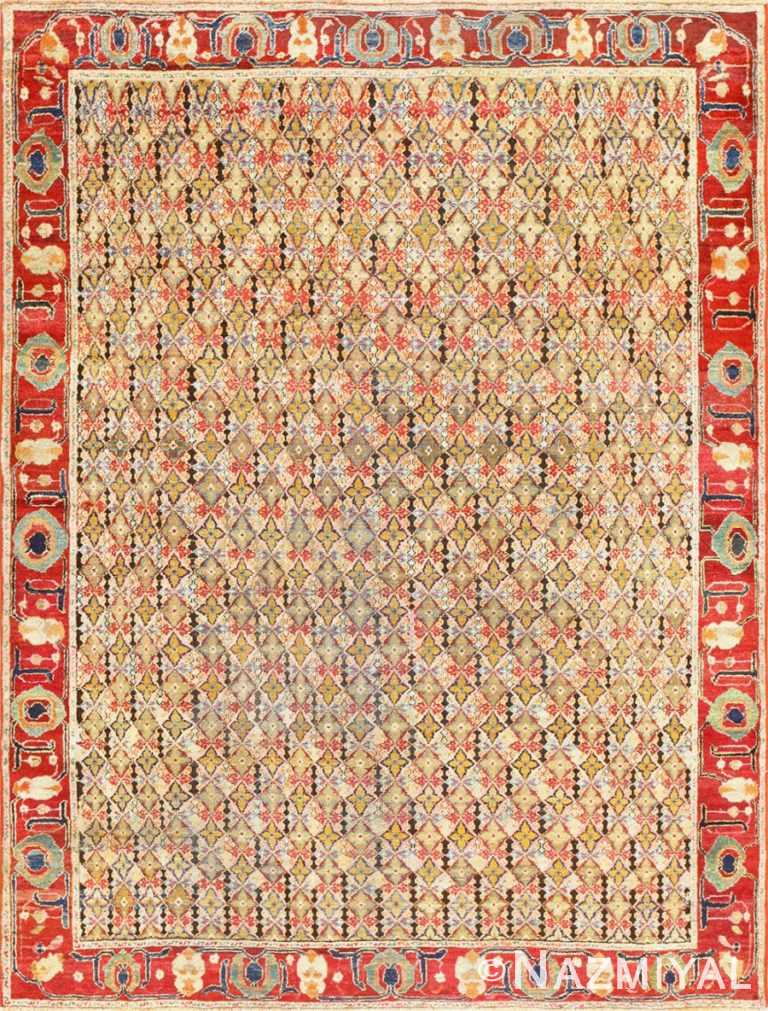 Rare Small Size Antique Indian Agra Rug 48854 Nazmiyal