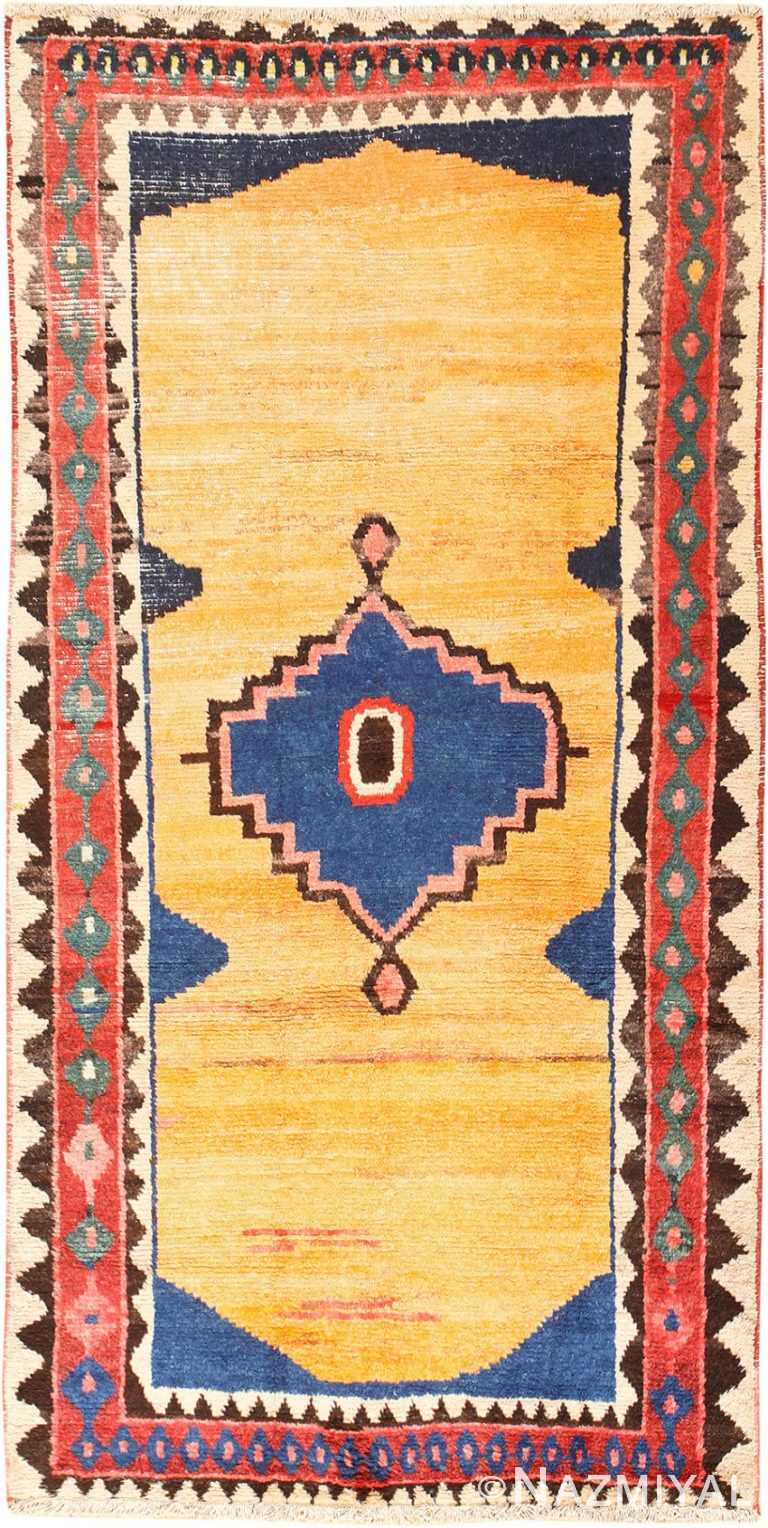 Vintage Tribal Shabby Chic Gabbeh Persian Rug 48970 Detail/Large View